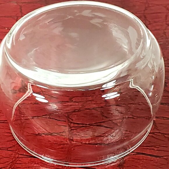 Princess House Heritage Candy Dish 5" clear etched trinket stackable vtg - Picture 5 of 7